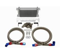 X-Parts 18 Row Aluminum Oil Cooler Kit Silver 2 x 22mm AN10 R56 MINI Cooper S