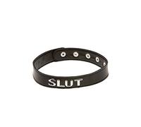 X-Play Allure"Slut" Collar, Black, 36.299999999999997 ml
