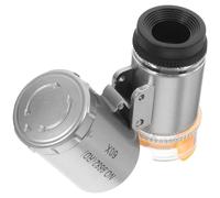 X Portable Coin Microscope with LED Lights for Adult Inspections | ABS Acrylic Build, Lr1130 Batteries Included, Detailed Antique and Silver Coin Checks, Hobby Use