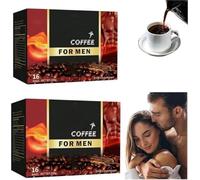 X Power Coffee for Men, Afircan Powder Coffee for Man, Energy-Boosting Coffees, 2026 Upgraded Instant Powers Coffees, The Secret To Strong Men (2 Box)