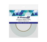 X-Press It Double-Sided Tape, Polyester, White, 1/4" X 55yds