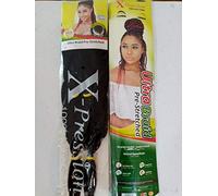 X-Pression Pre-Stretched Ultra Braid Hair Extension No Prep Needed - Ready To Install (PACK OF 2) Colour 1 Jet Black