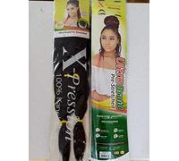 X-Pression Pre-Stretched Ultra Braid Hair Extension No Prep Needed - Ready To Install (PACK OF 2) Colour 2 Dark Brown