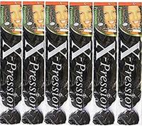 X-pression Premium Original Ultra Braid. - Color 6 (Pack of 6)