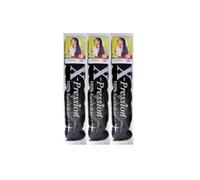 X-pression Ultra Braid Artificial Hair Extension #1 Black Approx. 210cm (3 PCS OFFER)