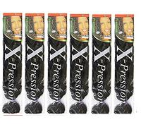 X-pression Ultra Braid Artificial Hair Extension #1 Black Approx. 210cm (6 PCS OFFER)