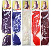 X-PRESSION (Xpression) Ultra Hair Braid (Braiding) Extension Choice of Colours (6 Medium Brown)