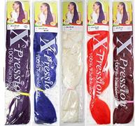 X-PRESSION (Xpression) Ultra Hair Braid (Braiding) Extension Choice of Colours (Violet)