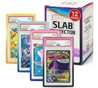 X PRO PSA Slab Protector - 12 Pack PSA Slab Guards - 4 Elemental Gradient Colors Included - Durable TPU Bumper Guards - Stackable & Secure Graded Card Guard