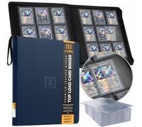 X PRO Toploader Binder | Holds 252 Toploaders | 20 Toploaders INCLUDED | 9-Pocket Top Loader Binder | Ringless Double-Sided Pockets | Top loader Binders for TCG, Sports | Premium Top Loader Storage