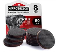 X-PROTECTOR FURNITURE PADS - 8 PCS 50mm - PREMIUM NON SLIP PADS FLOOR PROTECTORS - Rubber Feet for Furniture Feet - Ideal Floor Protector Pads to Keep Furniture in Place. STOP YOUR FURNITURE!