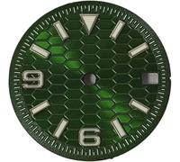 X psblty 28.5mm Watch Dial for NH35 NH36 4R 7S Movement, Replacement Watch Face for Mods & Repair(Dark Green)