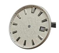 X PSBLTY 33.5mm NH35 Watch Dial Birch Texture with Single Date, Compatible for NH35/NH36 Movement Replacement Accessory(White)