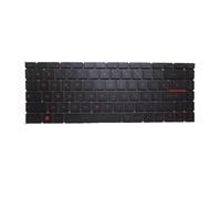 X psblty Backlit FR GR RU SP Keyboard Red Words ， Compatible For MSI ，GF63 Thin 10UC 10UD 10SC 10SCXR 10SCSR 11UC 11UD 11SC 11SCV Black No Frame(Russian RU)