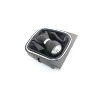 X psblty Car Gear Shift Knob for Golf 5 MK5 MK6 for 6 2009-2012 Synthetic Material Shift Knob Gaitor Cover Car Gear Dustproof Cove(Black Cap 5G Boot)