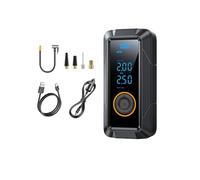 X psblty Car Inflator Pump Portable Tire Automatic High Pressure Inflatable Treasure Mobile Phone Charging Tyre Inflator Air(Universal Black)