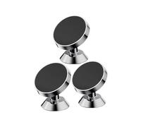 X psblty Car Phone Holder Magnetic Car Phone Holder Magnet Mount Mobile Cell Stand GPS Support For 14 13 12 Pro For Samsung For Oneplus Car Phone Mount(3 PCS Silver)