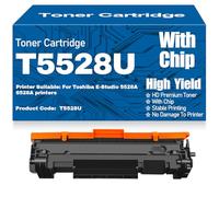 X psblty Compatible T5528U Toner Cartridges with chip High Yield High Capacity Work for Toshiba E-Studio 5528A 6528A Printers,T5528U-1PC
