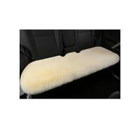 X psblty Fur Car Seat Cover Plush Rabbit Fur Car Seat Cushion Winter Warmth Thickened Wool One Piece Square For Main Driver Or Co-pilot(Beige Rear 1Pc)