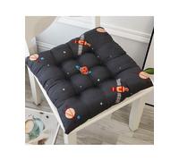 X psblty Fur Car Seat Cover Solid Chair Cushion Square Mat Cotton Upholstery Soft Padded Pad Office Home Or Car Garden Sun Lounge Seat(Happy Planet,40 * 40CM)