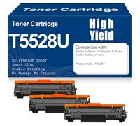 X psblty High Yield T5528U Toner Cartridges Compatible 5528A 6528A Toner High Capacity Work for Toshiba E-Studio 5528A 6528A Printers with chip,T5528U-3PC
