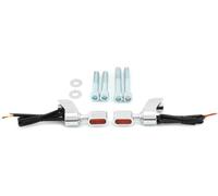 X psblty Indicator Light Motorcycle For Dyna For Low rider Convertible - FXDS-CONV 1994 Aluminum Alloy Front Fork For Mini Led Indicator Light Running Lamp Chrome Housing with Orange Lens