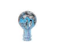 X psblty Manual Car Acrylic Graffiti Gear Shift Knob Mixed Pattern Ball Shaped Style Carbon Stick Shifter Lever Handle Car Gear Shift Knob(Blue)