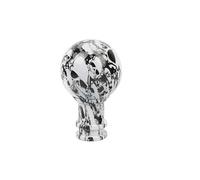 X psblty Manual Car Acrylic Graffiti Gear Shift Knob Mixed Pattern Ball Shaped Style Carbon Stick Shifter Lever Handle Car Gear Shift Knob(White)