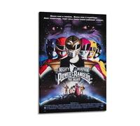 X psblty Mighty Morphin Power Rangers The Movie Moive Canvas Poster Modern Wall Art for Living Room Bedroom Dorm Home Decoration 12x18inch(30x45cm) Frame-style
