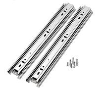 X psblty Stainless Steel Drawer Guides,Three Section Slide Type Load Bearing Guide Thickened,Slides,Suitable For All Kinds Of Drawers Guide Rail(18inch (450mm))