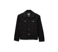 X RAY Boys Military Coat Denim Jacket, Jet Black, 10-12