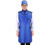 X-ray Lead Apron Radiation Protection Suit, 0.5mmpb/0.35mmpb Lead Clothing with Thyroid Shield & Cap, Dental Laboratory Protective Apron for Radiology & Medical Use(0.35mmpb Collar)
