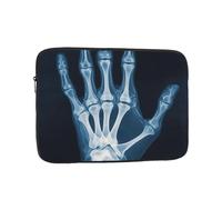 X-Ray Left Hand Pattern Laptop Sleeve 15 Inch Shockproof Protective Notebook Case Travel Laptop Bag for Men Women