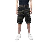 X RAY Mens Classic Cargo Shorts, Casual Cargo Shorts with Belt for Men - Green - 34