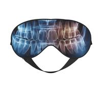 X-Ray of Teeth Sleep Mask Eye Mask with Adjustable Strap, Eye Sleep Shade Cover Blocks Light for Women Men Airplane Travel Nap Meditation