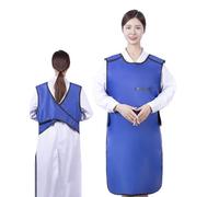 X-Ray Radiation Protection Lead Apron Vest, Lightweight Soft Fabric Lead Gown for Adult/Dental Staff(Blue/0.5mmPb,XL)