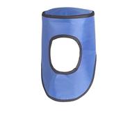 X-ray Radiation Protection Lead Protective Half Cap And Thyroid Shield, 0.35/0.5mmpb Lightweight Lead Hat For Dental, Radiology, CT & Clinic, Blue Unisex(Face-exposing hat 0.5mmpb)