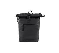 X RAY Roll Top Laptop Backpack for Men Women, PU Leather Expandable Casual Daypack Capacity Adjustable 22L Fits 15.6" Laptop, Black, One Size, Expandable Roll Top Backpack With Laptop Pocket