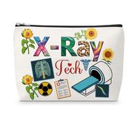 X-Ray Tech Gift Makeup Bag Thank You Gifts for Radiology Technologist Christmas Birthday Retirement Present for Radiologist Radiographer Coworker Graduation Gifts for X-ray Tech Student Zipper Pouch