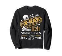 X Ray Tech Saving Lives One Scan At A Time Radiology Apparel Sweatshirt
