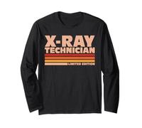 X-Ray Technician Retro Sunrise Long Sleeve T-Shirt