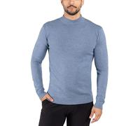 X RAY Turtleneck Mock Neck Sweater for Men - Slim Fit Pullover with Roll Collar, Heather Slate - Mock Neck, XXL