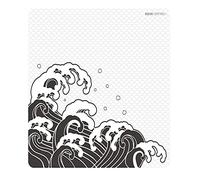 X-Raypad Aqua Control+ Wave Gaming Mouse Pad, Ultra-High Precision Mouse Pad with Perfect Speed and Control Capability, Designed for Fps Players with Low DPI Requirements (AC+ Wave Storm, 450*400*4mm)