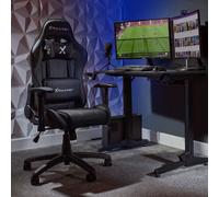 X Rocker Agility Compact Ergonomic Esports Gaming Chair For Juniors - Carbon Black