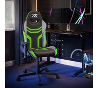 X Rocker Agility Compact Ergonomic Pc Gaming Chair For Kids - Black / Green