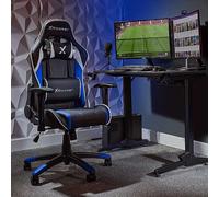 X Rocker Agility Jr Esport Gaming Chair with Comfort Adjustability for Junior Gamers - Blue Blue