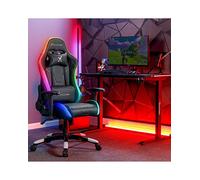 X Rocker Agility Compact RGB PC Gaming Chair with Neo Motion LED Lights, Black
