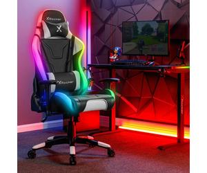 X ROCKER Agility RGB Gaming Chair LED Lights Adjustable Office Chair Racing Seat