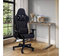 X Rocker Alpha Fabric Office Gaming Chair- Black