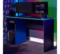 XRocker X Rocker Carbon-Tek Desk With Wireless Charging amd LED Lights Grey Blue, Multi